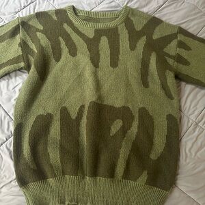 Green Patterned Sweater